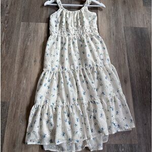 Hello Frankie White Floral Dress Size Youth Large